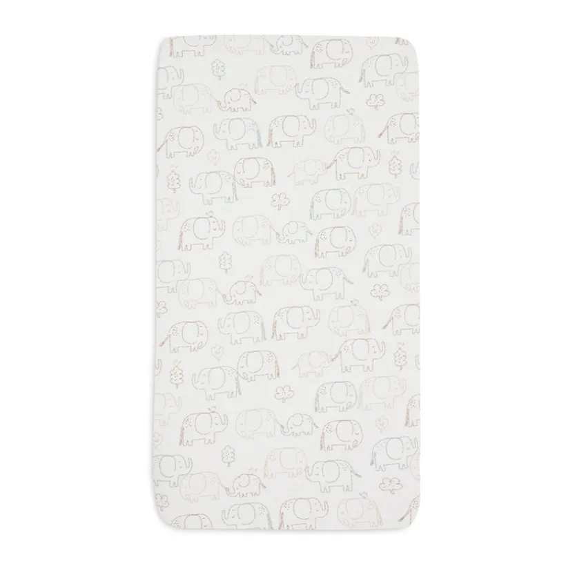 Drap-housse jersey - 70x140 cm - Elephant Tales