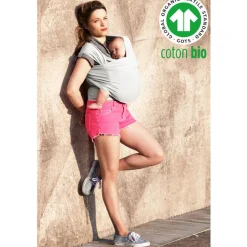 Echarpe de portage Basic avec 95% de coton bio perle