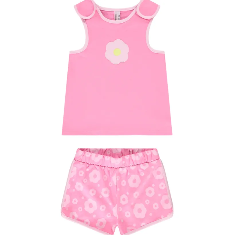 Ensemble avec short imprimé fleurs pour bébé fille