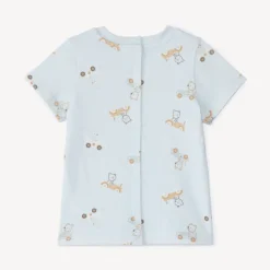 Ensemble court 2 pièces avec salopette pour bébé garçon