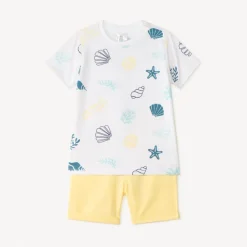 Ensemble court 2 pièces t-shirt et bermuda pour bébé garçon