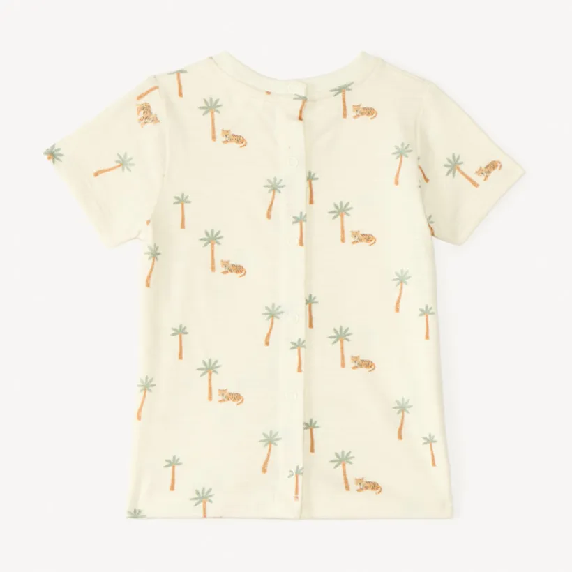 Ensemble court 2 pièces t-shirt + salopette pour bébé garçon