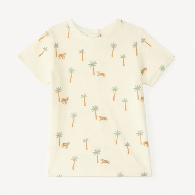 Ensemble court 2 pièces t-shirt + salopette pour bébé garçon