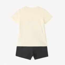 Ensemble court t-shirt + short en maille fantaisie pour bébé garçon