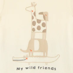 Ensemble court t-shirt + short en maille fantaisie pour bébé garçon