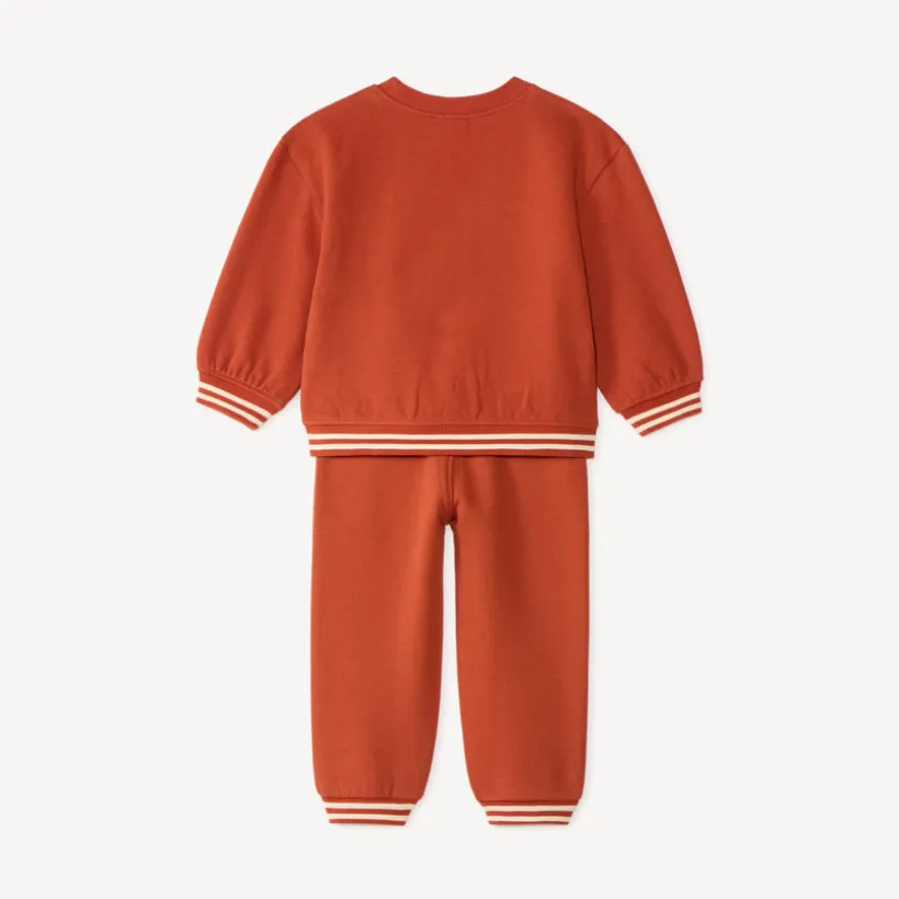 Ensemble de jogging bébé garçon broderie bouclette voiture