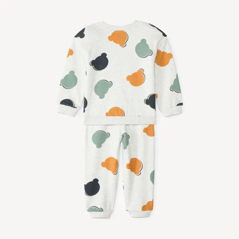 Ensemble de jogging bébé garçon imprimé ourson
