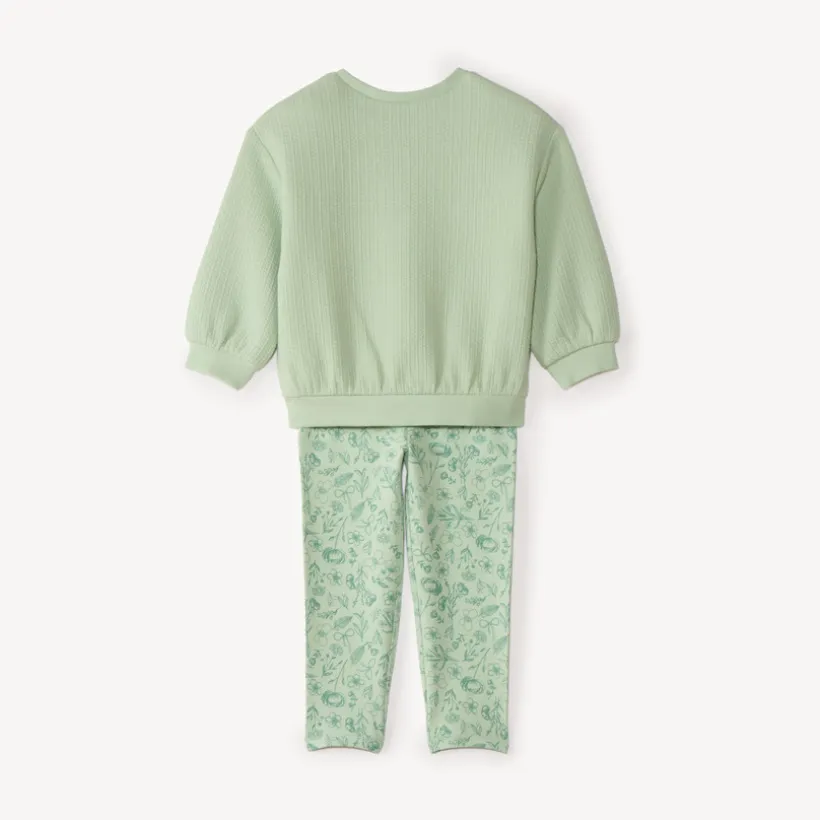 Ensemble de jogging broderie papillon pour bébé fille