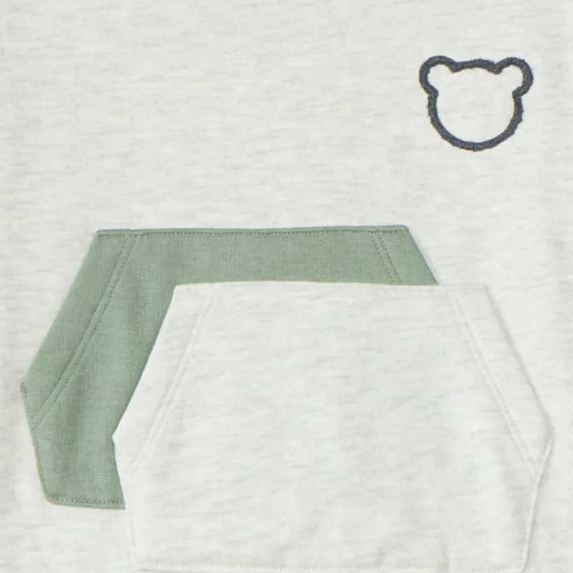 Ensemble de jogging en molleton bébé garçon motif ourson