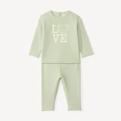 Ensemble de jogging en nid d'abeille print ourson pour bébé garçon