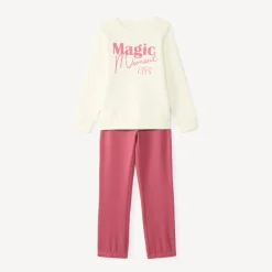 Ensemble de jogging fille sweat print fantaisie