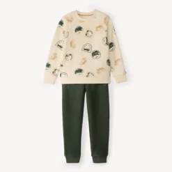 Ensemble de jogging garçon sweat demi oversize motifs tampons