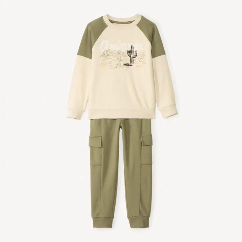 Ensemble de jogging molleton print cactus pour garçon
