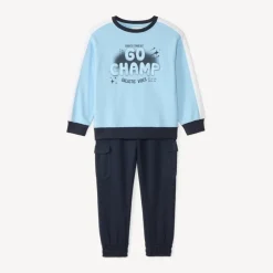 Ensemble de jogging sweat + pantalon print fantaisie pour garçon