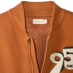 Ensemble gilet brodé fantaisie à col teddy + jogging pour garçon