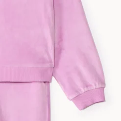 Ensemble gilet à capuche + jogging uni pour fille