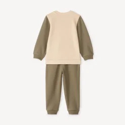 Ensemble jogging bi-matière color block pour bébé garçon