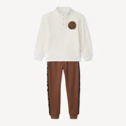 Ensemble jogging bi-matière SmileyWorld pour garçon