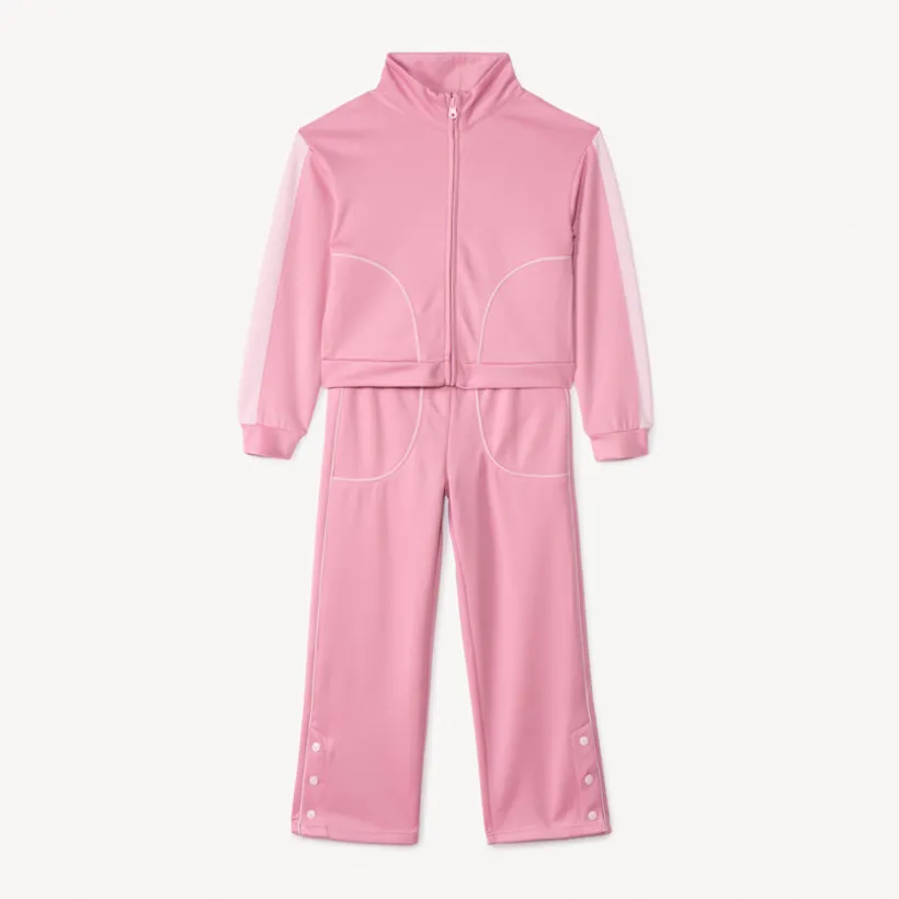 Ensemble jogging en interlock uni pour fille