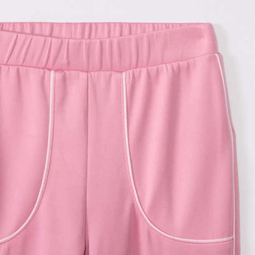 Ensemble jogging en interlock uni pour fille