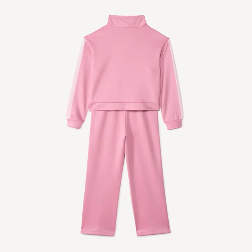 Ensemble jogging en interlock uni pour fille