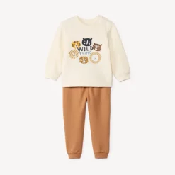 Ensemble jogging en molleton printé pour bébé garçon