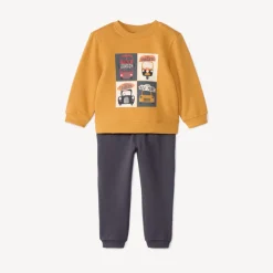 Ensemble jogging en molleton printé pour bébé garçon