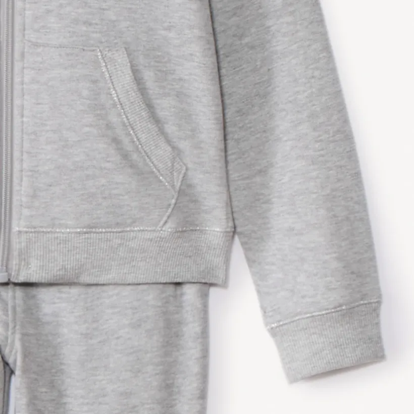 Ensemble jogging en molleton uni pour fille