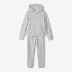 Ensemble jogging en molleton uni pour fille