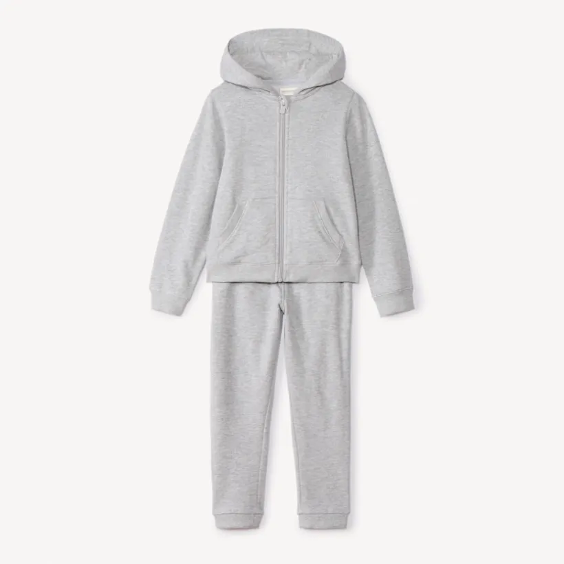 Ensemble jogging en molleton uni pour fille