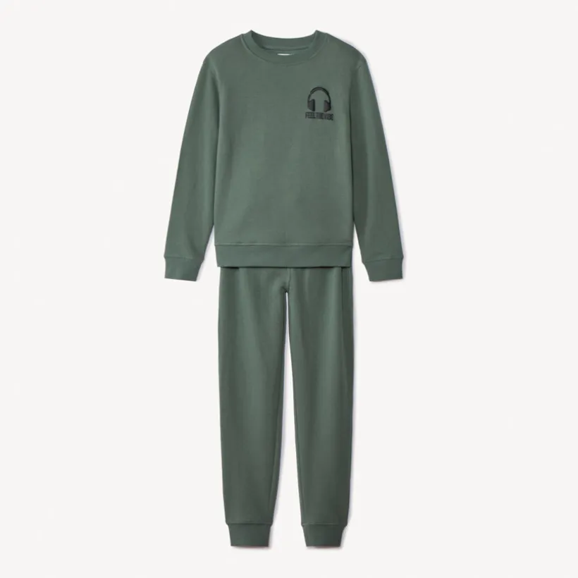 Ensemble jogging en molleton uni pour garçon