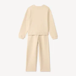 Ensemble jogging en nid d'abeille avec sequins pour fille