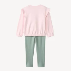 Ensemble jogging en scuba avec sequins pour fille