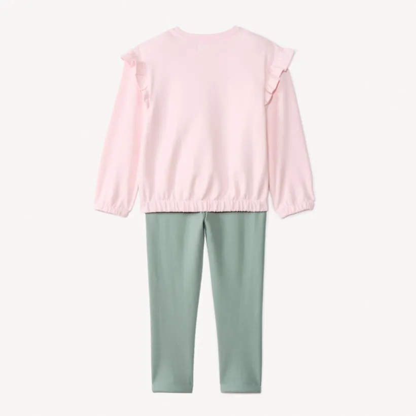 Ensemble jogging en scuba avec sequins pour fille