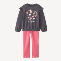 Ensemble jogging en scuba avec sequins pour fille
