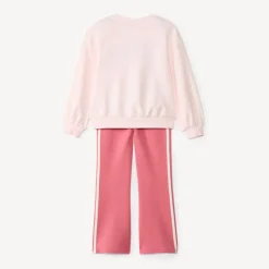 Ensemble jogging en scuba avec patchs bouclettes pour fille