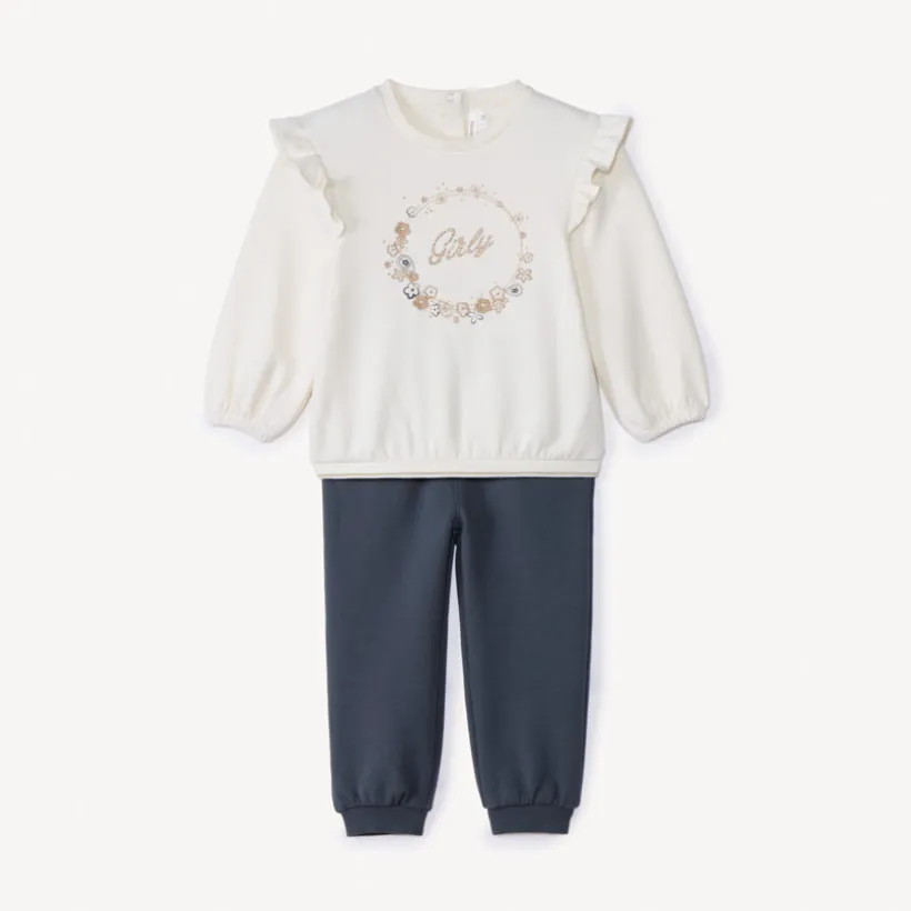Ensemble jogging en scuba pour bébé fille