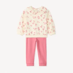 Ensemble jogging imprimé fleurs pour bébé fille