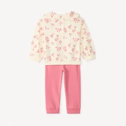 Ensemble jogging imprimé fleurs pour bébé fille