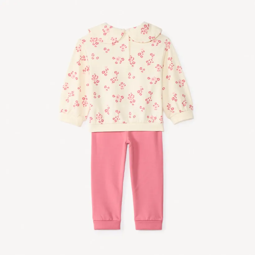 Ensemble jogging imprimé fleurs pour bébé fille