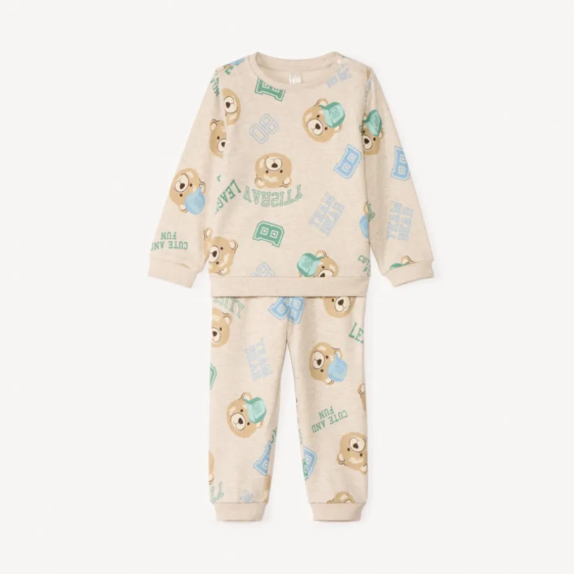 Ensemble jogging imprimé oursons pour bébé garçon