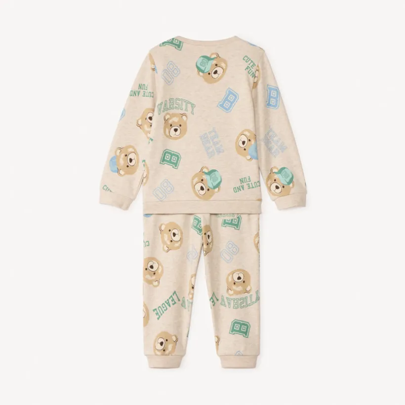 Ensemble jogging imprimé oursons pour bébé garçon