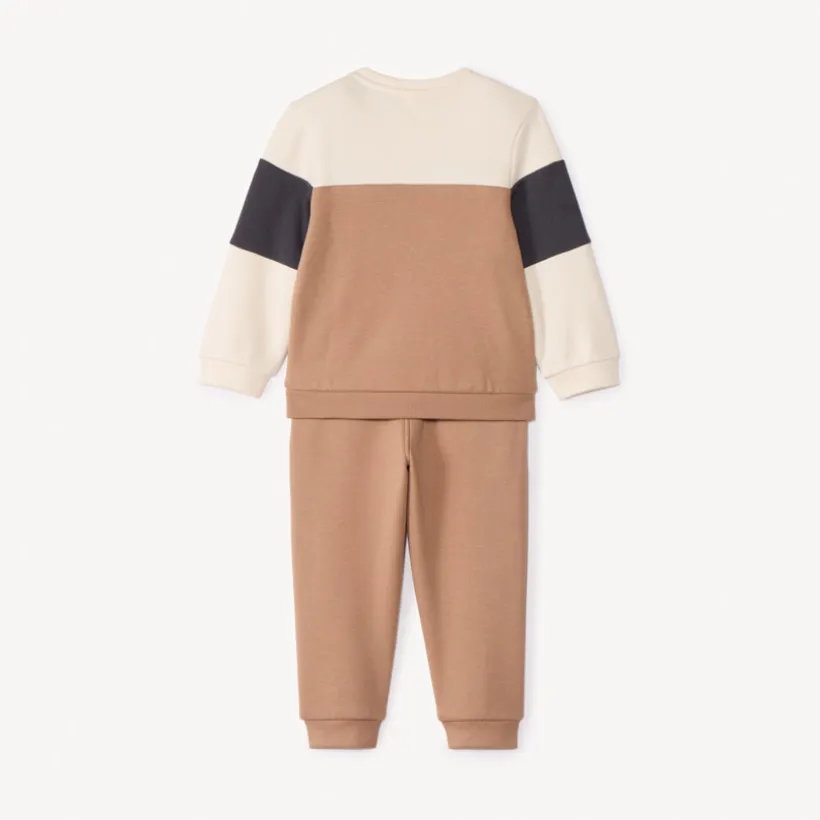 Ensemble jogging ludique effet color block pour bébé garçon