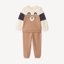 Ensemble jogging ludique effet color block pour bébé garçon