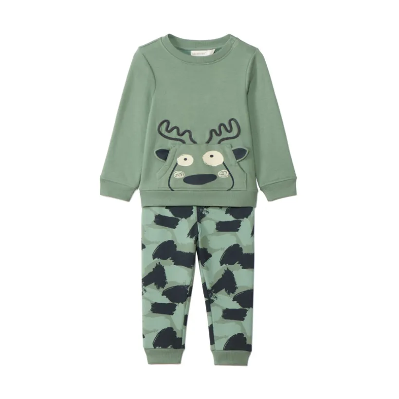 Ensemble jogging ludique à motif animal pour bébé garçon
