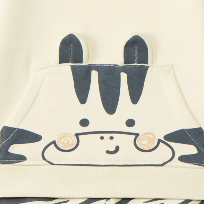 Ensemble jogging ludique à motif animal pour bébé garçon