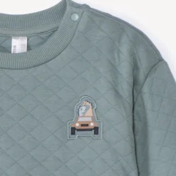 Ensemble jogging matelassé uni pour bébé garçon