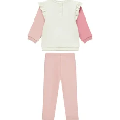Ensemble jogging molleton effet color block pour bébé fille