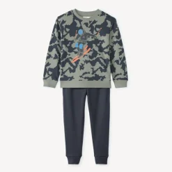 Ensemble jogging molleton motif ski pour garçon