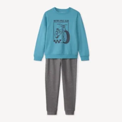 Ensemble jogging molleton print fantaisie pour garçon